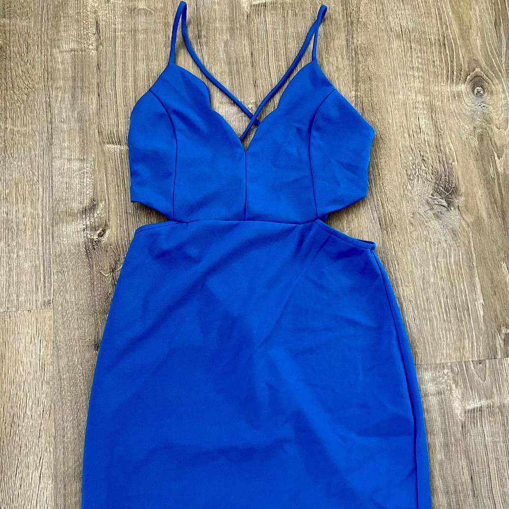 Royal Blue Mini Dress